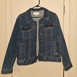 Time And Tru Classic Denim Jacket Size L